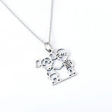 Loving Fun Kids Pendant Necklace For Lovers Customed 925 Sterling Silver Jewelry