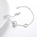 Bright Shell Pearl Pearl Jewelry 925 Sterling Silver Bracelet