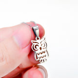 Animal Owl Shaped Necklace Wholesale 925 Sterling Silver Necklace