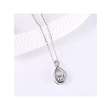 S925 Fashion Creative Sterling Silver Water Drop Smart Necklace Female Pendant Temperament Wild