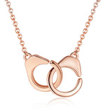 handcuff rose gold pendant  S925 sterling silver love necklace fashion accessories wholesale