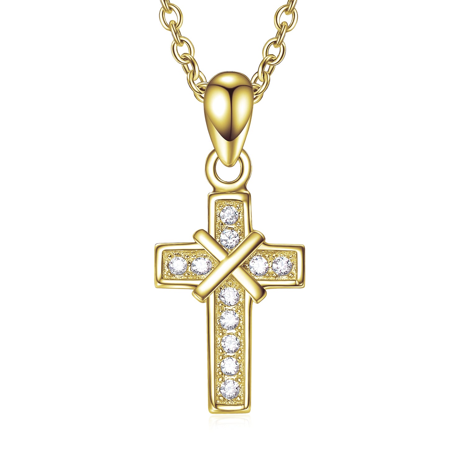 Men Chain Necklace Cross Pendant American And European Fashion Jewelry