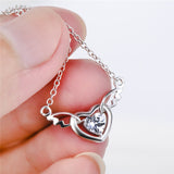 Wings Chain Necklace Wholesale Angel Wings Heart Necklace
