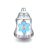 925 Sterling Silver Cute Milk Bottle Charm For Bracelet  Fashion Jewelry For Holiday