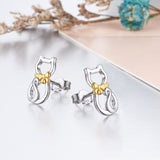 Cat Earrings Different Color Plating Earring For Beautiful Girls Design