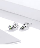 925 Sterling Silver Cute Tree Stud Earrings Precious Jewelry For Women