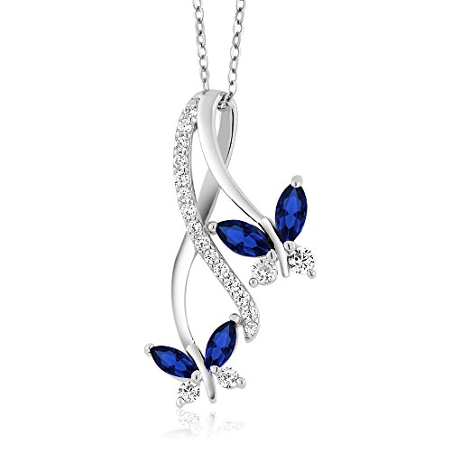 Butterfly Infinity Pendant Necklace