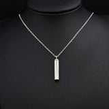 925 Sterling Silver Minimalist Urn Pendant Memorial Necklace - Ashes Keepsake Cremation Jewelry