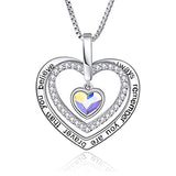  Silver Triple Heart Necklace