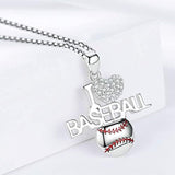 Baseball Pendant Necklace for Teens 925 Sterling Silver Baseball Gifts for Women Chain 18+2 inches