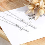 925 Sterling Sliver Cross Necklace for Women Celtic Knot Cross Pendant Necklaces, Love and Hope Gift for Womens Girls - 18inches