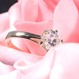 14K Gold  Heart Arrows Cut Moissanite Engagement Ring for Women