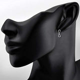 925 Sterling Silver Infinity Stud Earrings