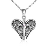 Silver Angel Wings Necklace