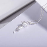 Sterling Silver Cat Necklace Cat Pendant Necklace for Women
