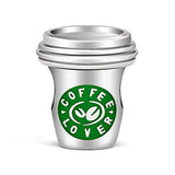 Silver Coffee Cup Charm 