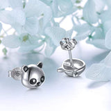 925 Sterling Silver Cute Animal Panda Stud Earrings for Women Teen Girls Birthday Gift