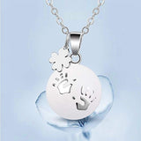Harmony Bola Pregnancy Necklace & Lucky Clover Music Chime Pendant Wishing Ball