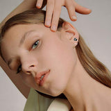 Sterling Silver Paw Print Ear Crawler Climber Wrap Earrings for Women
