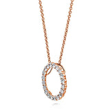 Rose Gold Plated Pendant Necklace