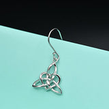 Irish Jewelry Triquetra Trinity Vintage Heart Celtic Triquetra Earrings for Women Girl Mother Daughter Gift