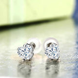 14K Gold Heart Shape  Moissanite Stud Earrings For Women