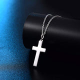 Jewelry 925 Sterling Silver Urn Cross Necklace for Men for Women