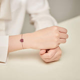 Red Heart Pendant Bracelet For Women Girls 925 Sterling Silver Bracelet Gift