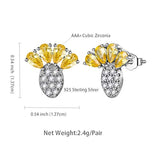 Cactus Jewelry Women 925 Sterling Silver Plate Earrings Girls Dating Gift Crystal Cubic Zirconia Jewellery