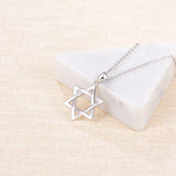 925 Sterling Silver Star of David Jewish Pendant Necklace