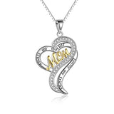 Silver Always my mother forever my friend Pendant Necklace
