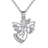Silver Memory  Angel Necklace Pendant