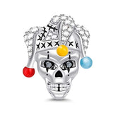 Skull with Clown Hat Charm