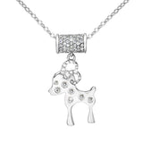 Lovely Reindeer Animal Pendant Necklace 