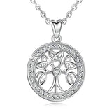  Silver  Celtic Knot Tree of Life  Necklace Pendant