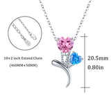 Butterfly Necklaces for Women,Sterling Silver Butterfly Pendant Jewelry with Heart Zircon,Gifts for Girlfriend and Mom,Jewelry for Women
