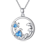 SilverTurtle Animal Jewelry Pendant Necklace 