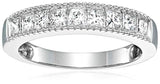 1 CT Princess Diamond Wedding Band in 14K White Gold Promise Ring