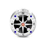Silver  Compass Charm