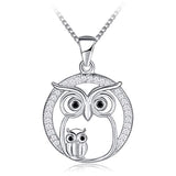  Silver Owl Necklace Pedant