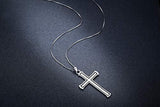925 Sterling Silver Cross Necklace Inspirational Gifts Strong Chain