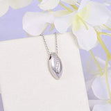Memorial Cremation Jewelry 925 Sterling Silver Keepsake Urn Necklace for Ashes - Forever in My Heart