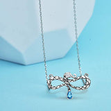 Infinity Necklace for Women Girls 925 Sterling Silver Gothic Snake Necklaces Animal Lovers Neckalce with Jewelry Gift Box