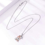 S925 Sterling Silver Dog Necklace  Cute Animal Pendant  Jewelry for Women Pet Lover