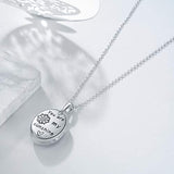 Locket Necklace That Holds Pictures Sterling Silver Oval Photo Locket Pendant Necklace Jewelry for Women Birthday