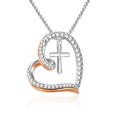 Christmas Cross Necklace 