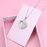 Sterling Silver Angel Wing Urn Necklace for Ashes Heart Cremation Memorial Keepsake Exquisite Pendant Necklace Jewelry For Women