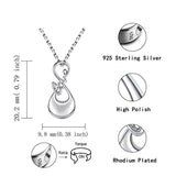 Infinity Cremation Necklace for Ashes - 925 Sterling Silver Love Heart Urn Pendant Funeral Keepsake Memorial Love for Eternity Love Women Jewelry