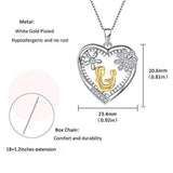 Sterling Silver Flower Love Heart Mother Daughter Necklace Mom Child Pendant Necklaces Jewelry Gifts for Women Mom