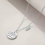 Sterling Silver Sister Necklace A Sister is God's Way of Making Sure We Never Walk Alone Sister Jewelry Birthday Gifts